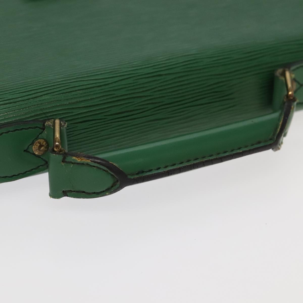 LOUIS VUITTON Epi Serviette Conseiller Briefcase Green M54424 LV Auth 102151