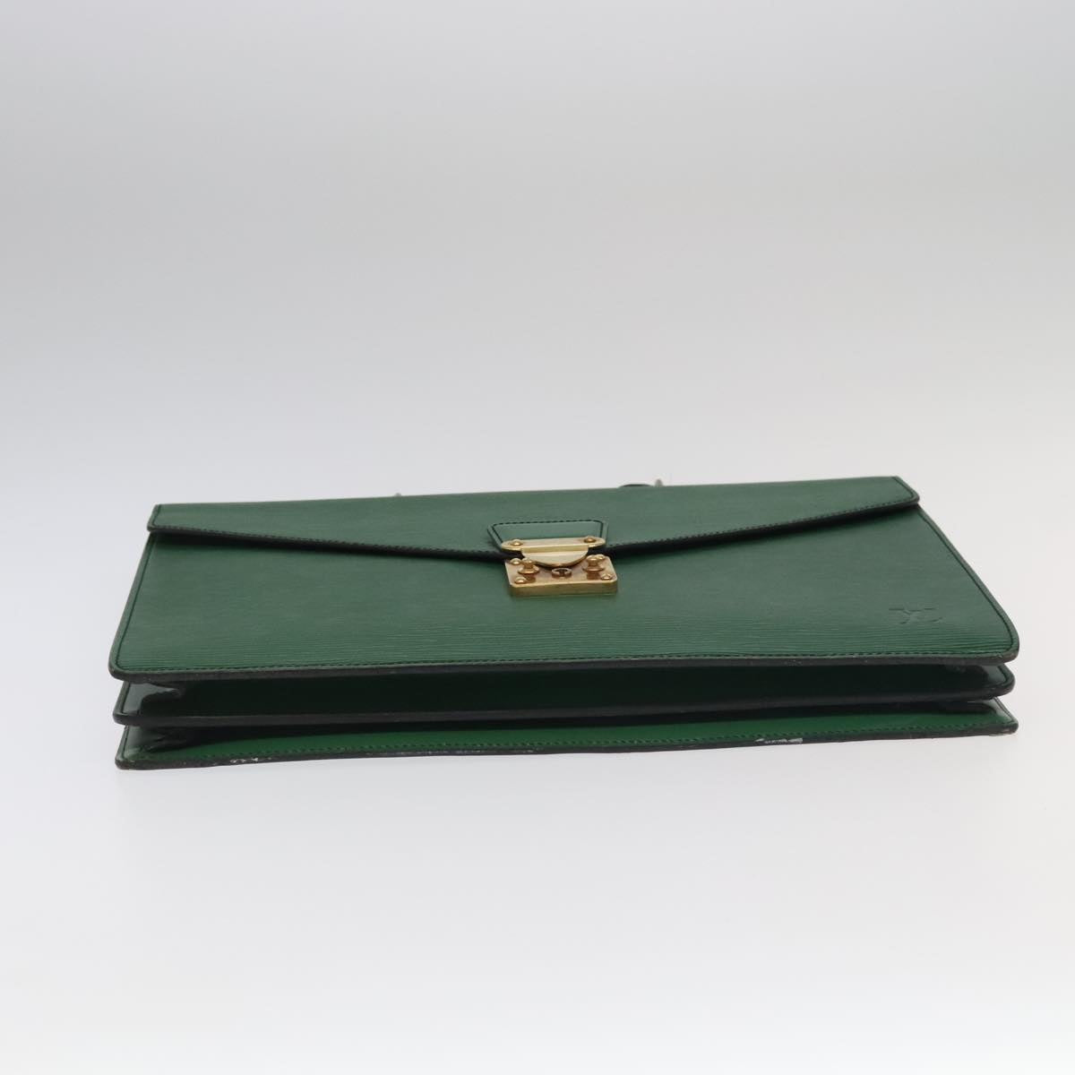 LOUIS VUITTON Epi Serviette Conseiller Briefcase Green M54424 LV Auth 102151