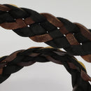 FENDI Zucchino Canvas Hand Bag Khaki 8BH138 Auth 102160-8