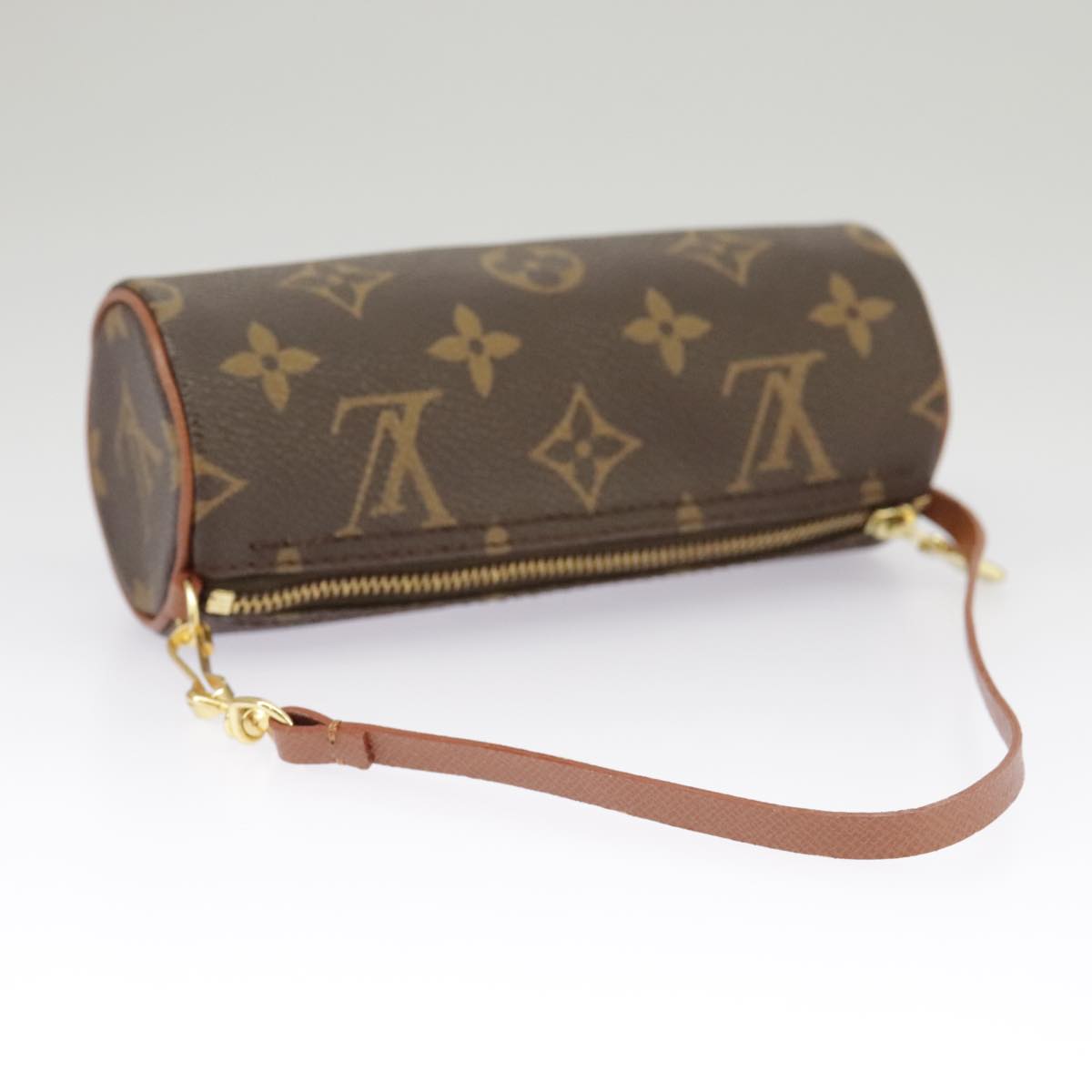 LOUIS VUITTON Monogram Papillon Pouch LV Auth 102168