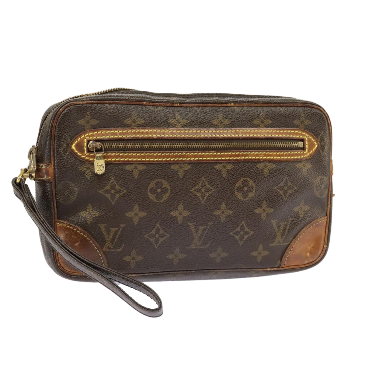 LOUIS VUITTON Monogram Marly Dragonne GM Clutch Bag M51825 LV Auth 102171