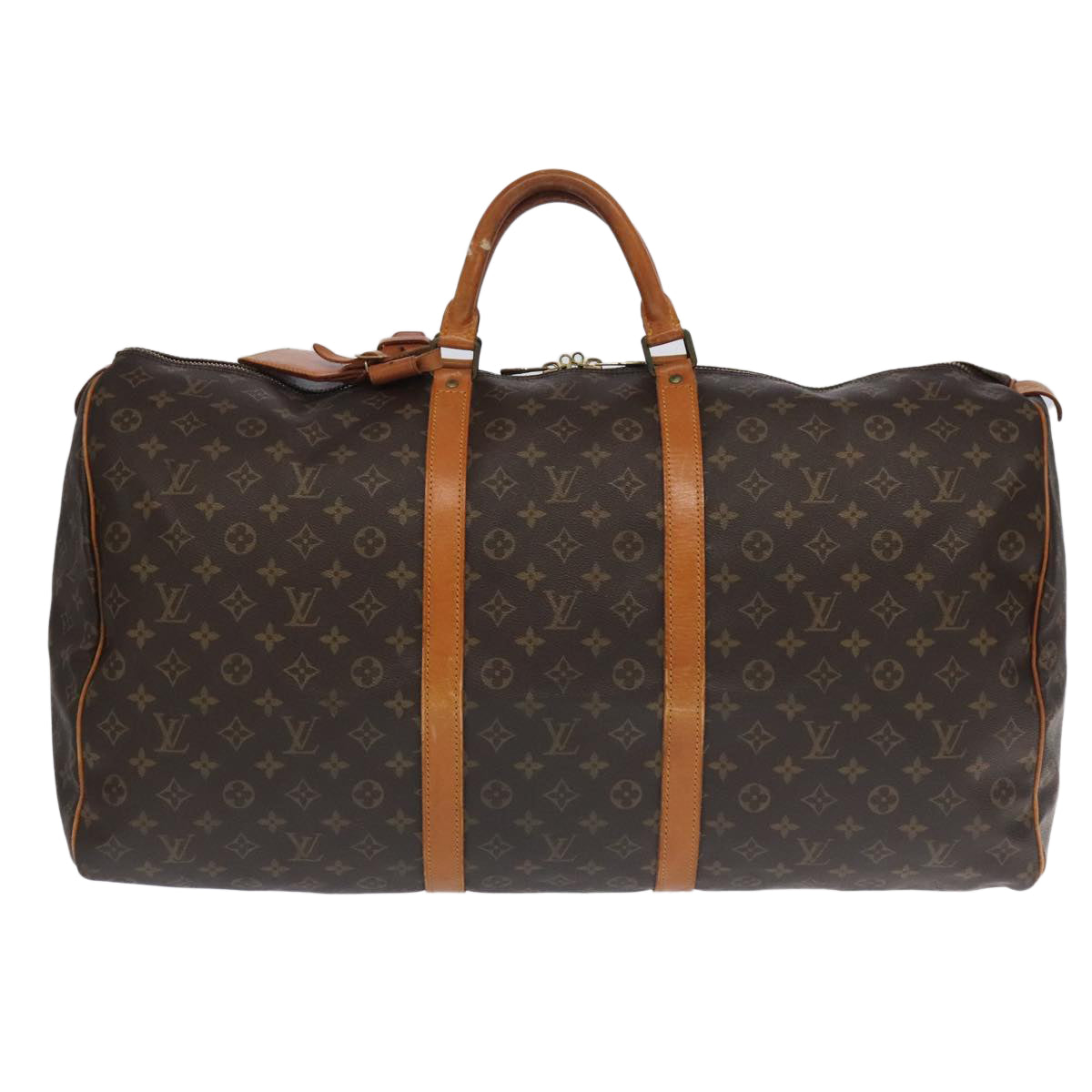 LOUIS VUITTON Monogram Keepall 60 Boston Bag M41422 LV Auth 102175