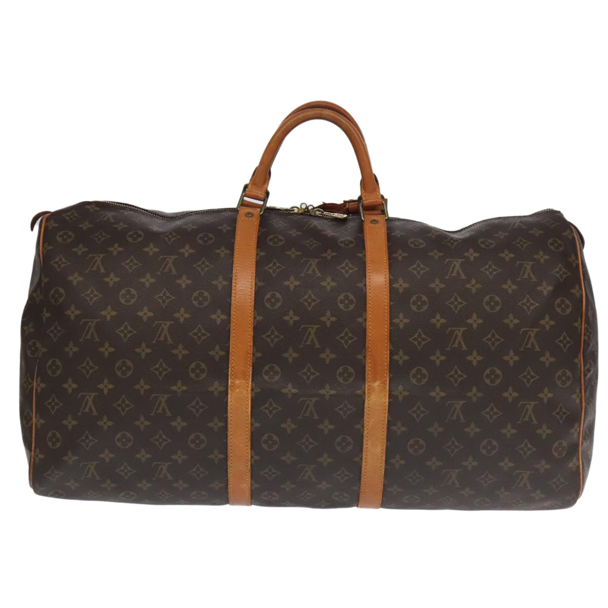 LOUIS VUITTON Monogram Keepall 60 Boston Bag M41422 LV Auth 102175