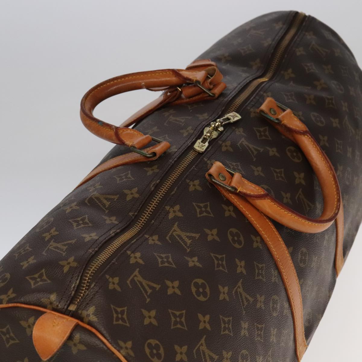 LOUIS VUITTON Monogram Keepall 60 Boston Bag M41422 LV Auth 102175