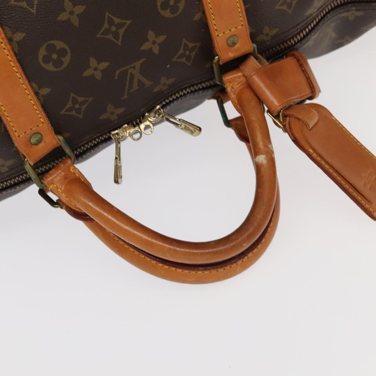 LOUIS VUITTON Monogram Keepall 60 Boston Bag M41422 LV Auth 102175