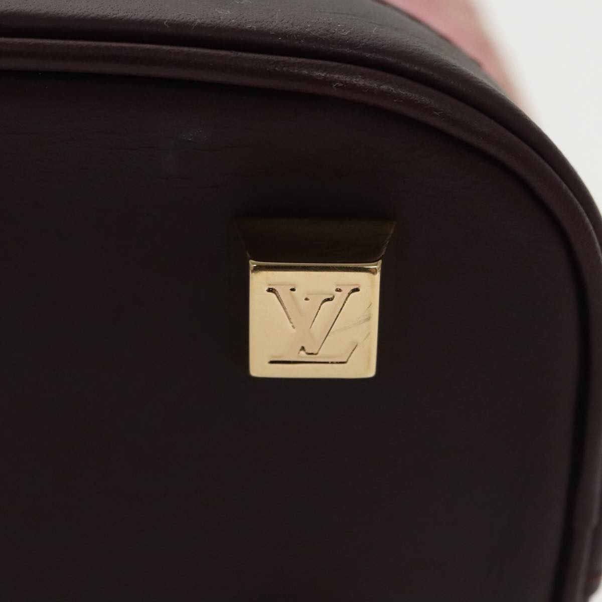 LOUIS VUITTON Monogram Mini Alma Haut Hand Bag Red M92204 LV Auth 102179