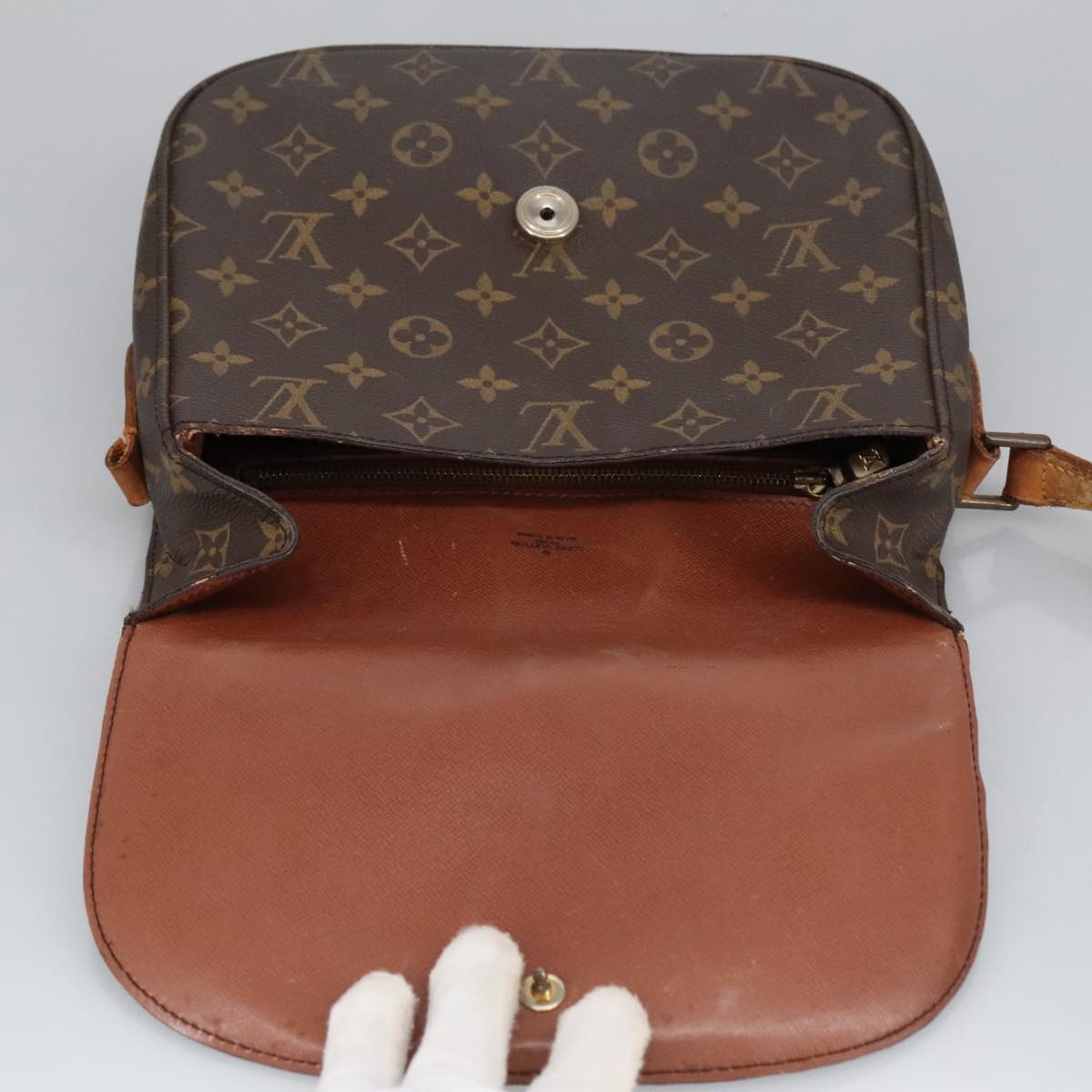 LOUIS VUITTON Monogram Saint Cloud GM Shoulder Bag M51242 LV Auth 102180