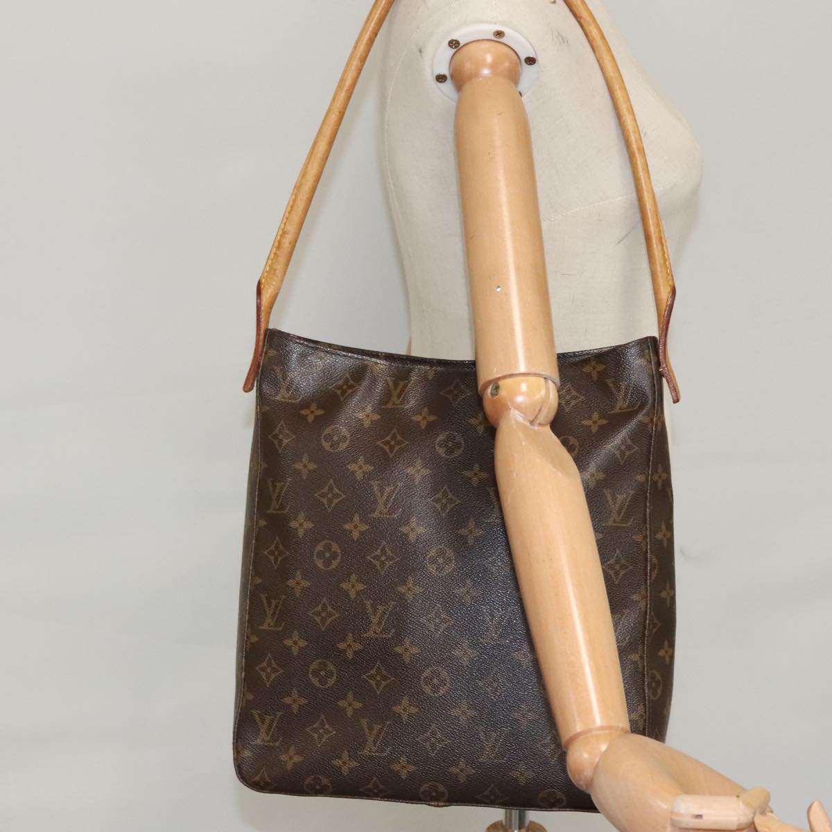 LOUIS VUITTON Monogram Looping GM Shoulder Bag M51145 LV Auth 102181