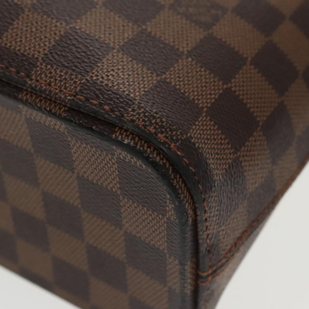 LOUIS VUITTON Damier Ebene Luco Tote Bag N51156 LV Auth 102187