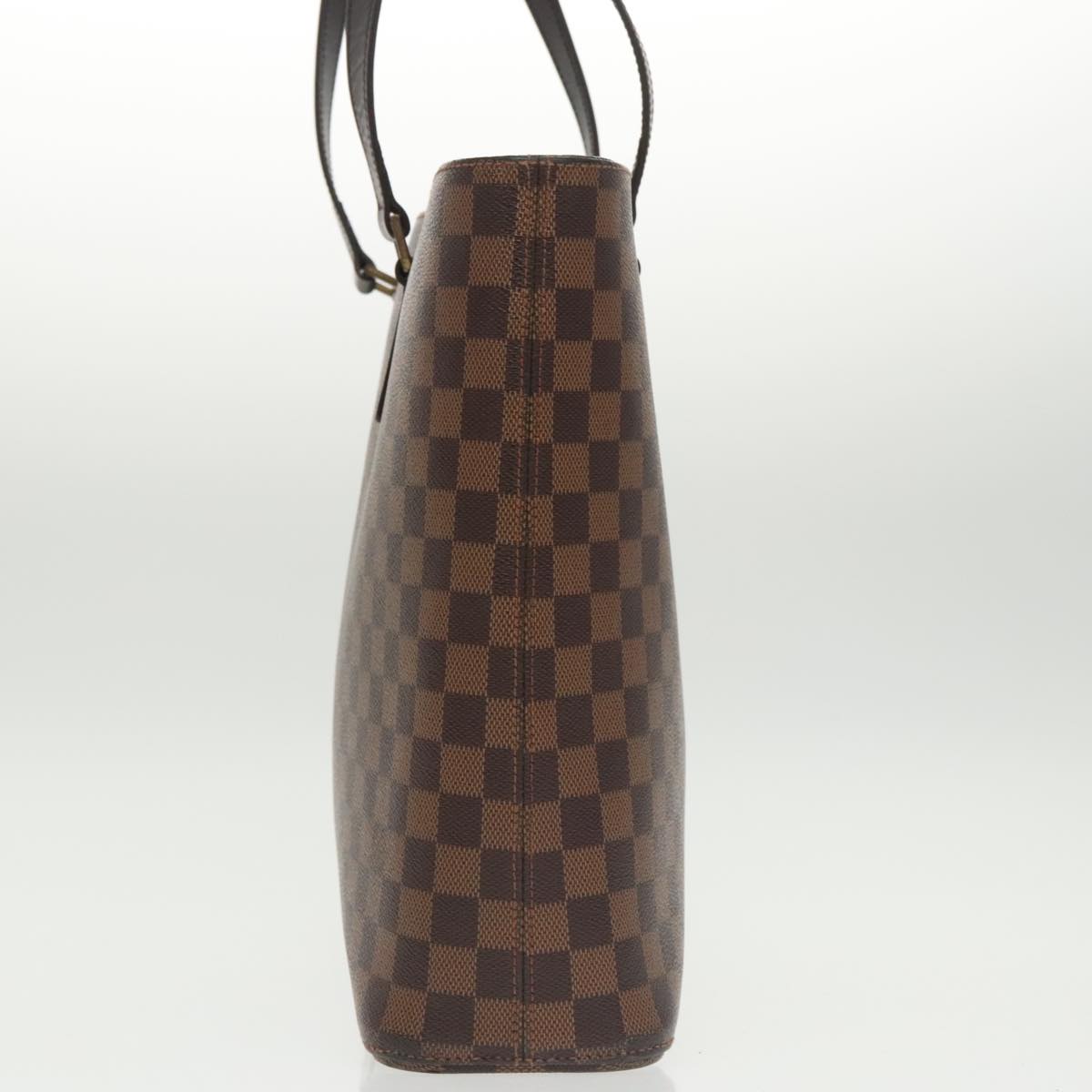 LOUIS VUITTON Damier Ebene Luco Tote Bag N51156 LV Auth 102187