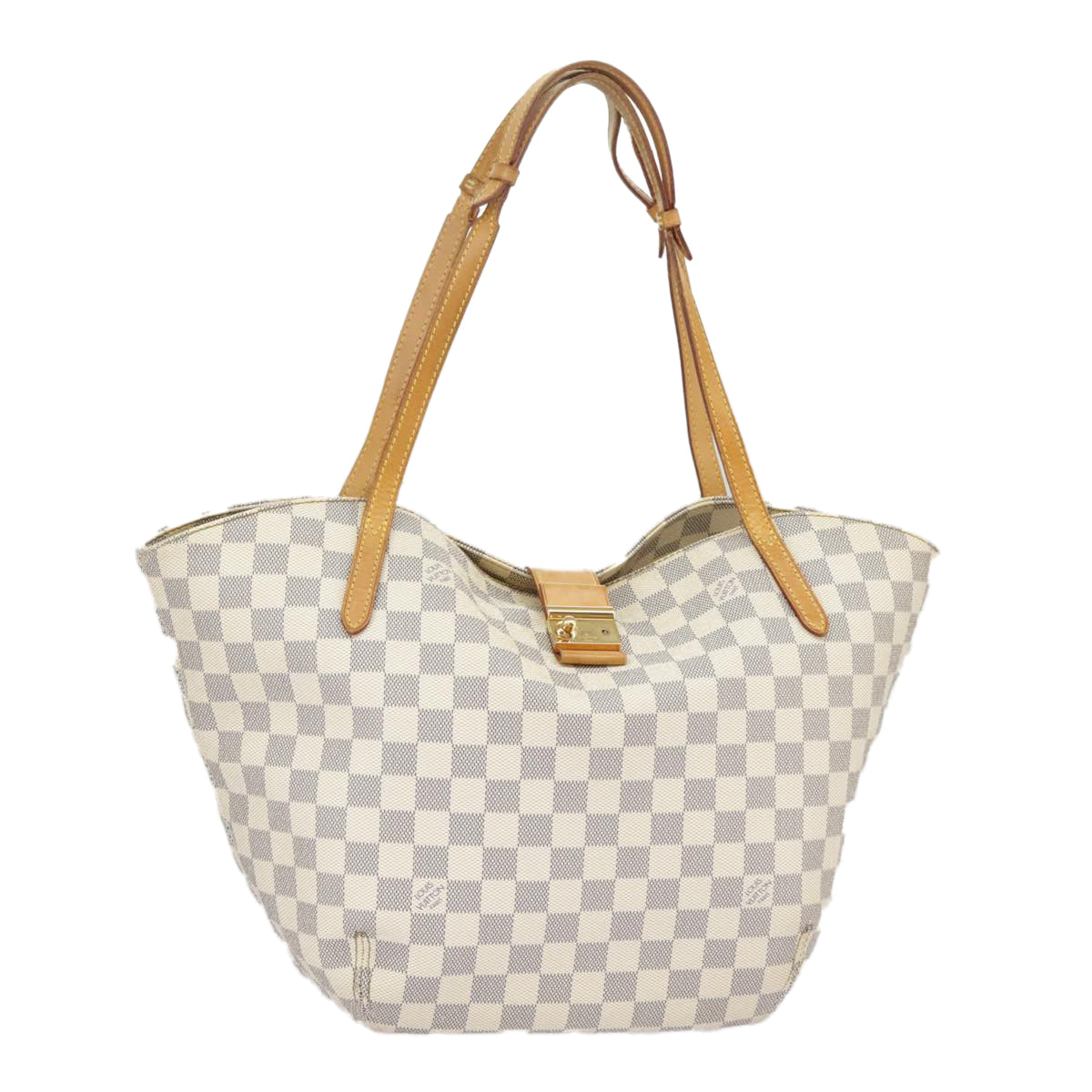 LOUIS VUITTON Damier Azur Saleya PM Tote Bag N51186 LV Auth 102188