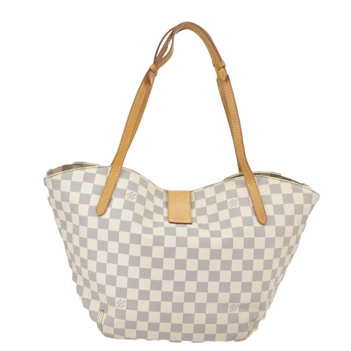 LOUIS VUITTON Damier Azur Saleya PM Tote Bag N51186 LV Auth 102188