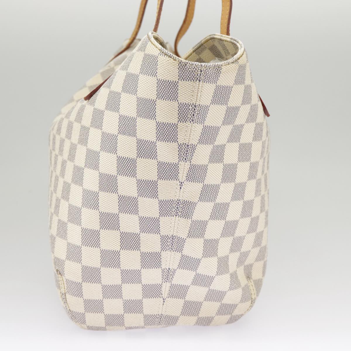 LOUIS VUITTON Damier Azur Saleya PM Tote Bag N51186 LV Auth 102188