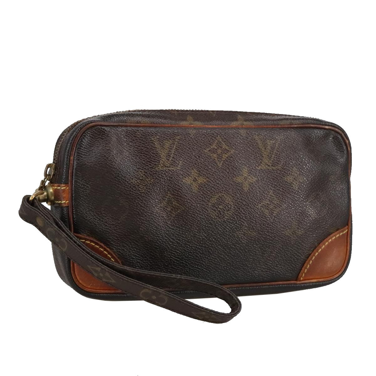 LOUIS VUITTON Monogram Marly Dragonne PM Clutch Bag M51827 LV Auth 102190