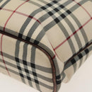 BURBERRY Nova Check Tote Bag Canvas Beige Brown Auth 102195-9