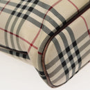 BURBERRY Nova Check Tote Bag Canvas Beige Brown Auth 102195-16