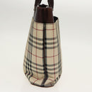 BURBERRY Nova Check Tote Bag Canvas Beige Brown Auth 102195-4