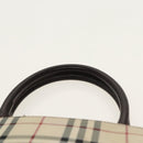 BURBERRY Nova Check Tote Bag Canvas Beige Brown Auth 102195-8