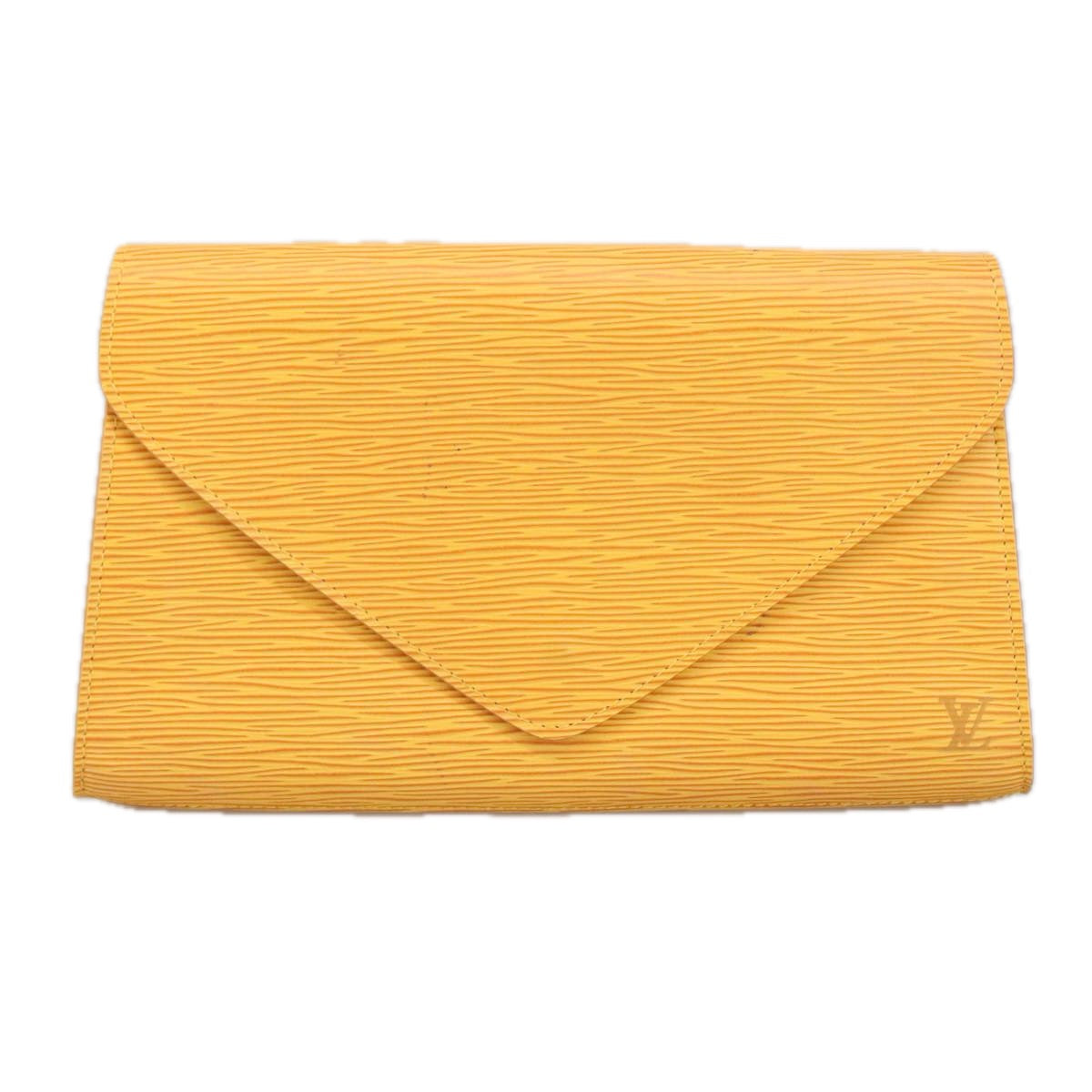 LOUIS VUITTON Epi Art Deco Clutch Bag Yellow M52639 LV Auth 102198 - 0