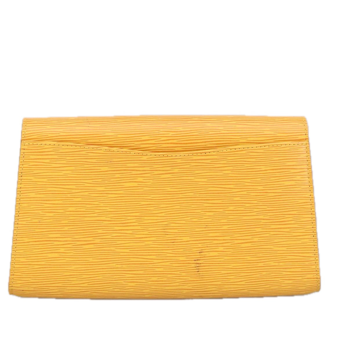 LOUIS VUITTON Epi Art Deco Clutch Bag Yellow M52639 LV Auth 102198