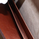 LOEWE Anagram Trunk Leather Brown Auth 102202-22