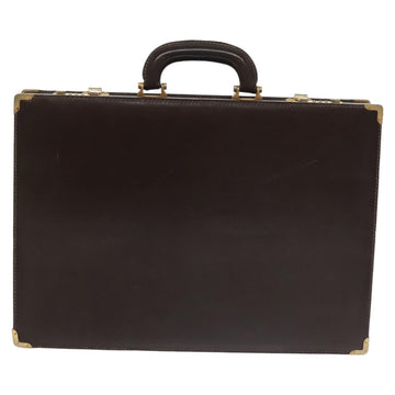 LOEWE Anagram Trunk Leather Brown Auth 102202 - 0