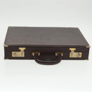 LOEWE Anagram Trunk Leather Brown Auth 102202-6
