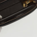 LOEWE Anagram Trunk Leather Brown Auth 102202-7
