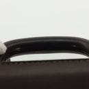 LOEWE Anagram Trunk Leather Brown Auth 102202-14