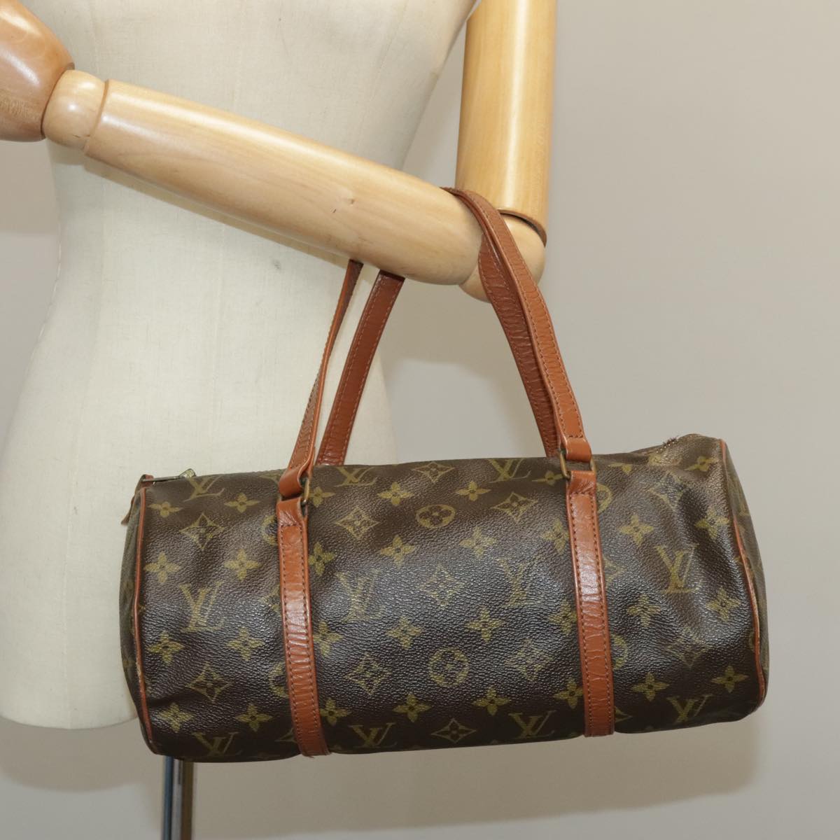 LOUIS VUITTON Monogram Papillon 30 Hand Bag M51385 LV Auth 102209