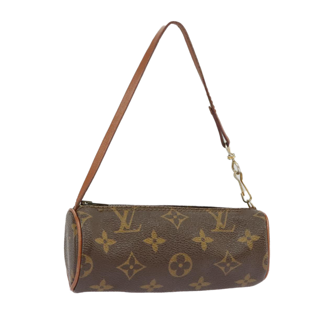 LOUIS VUITTON Monogram Papillon Pouch LV Auth 102210