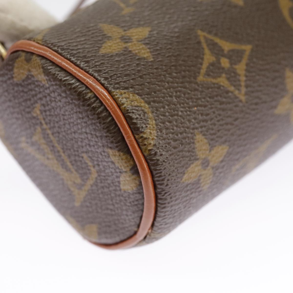 LOUIS VUITTON Monogram Papillon Pouch LV Auth 102210