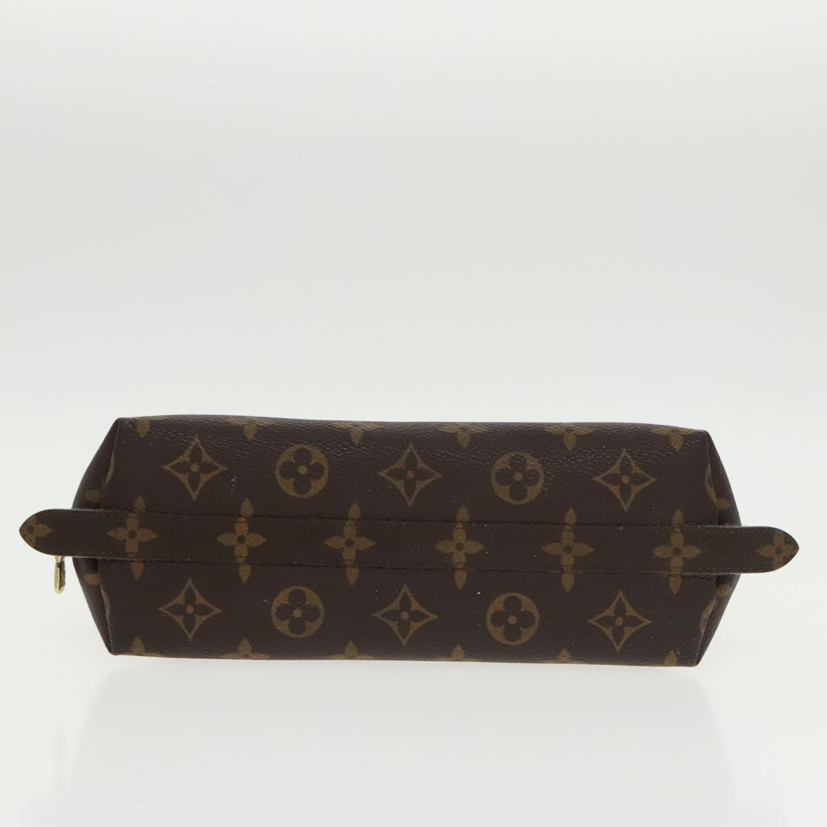 LOUIS VUITTON Monogram Trousse Demi Ronde Cosmetic Pouch M47520 LV Auth 102214