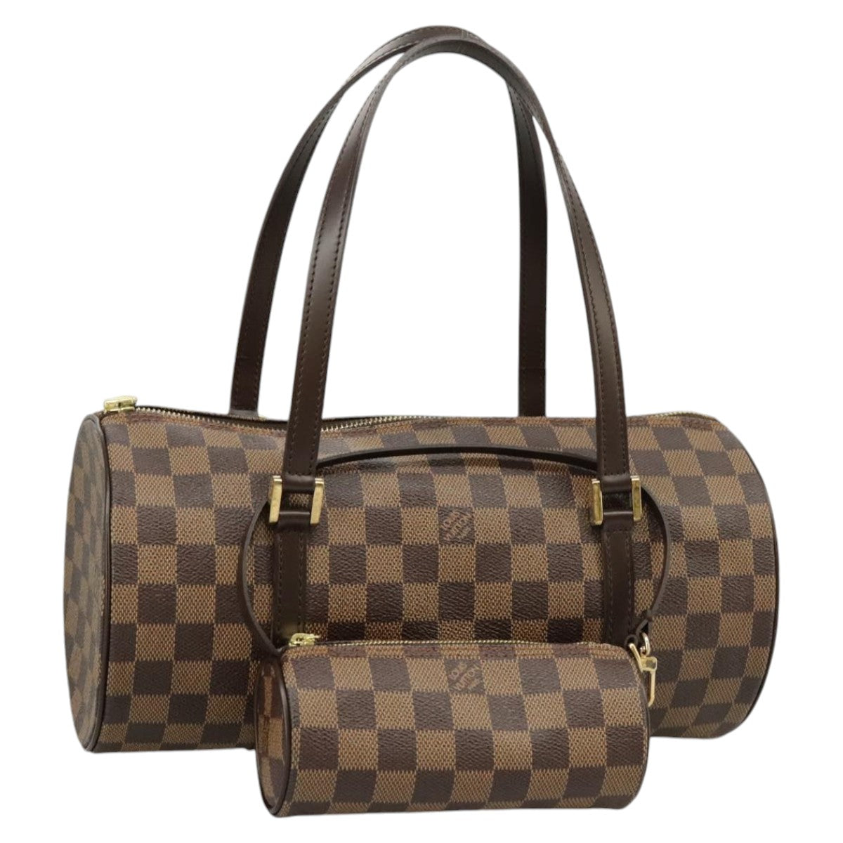 LOUIS VUITTON Damier Ebene Papillon 30 Hand Bag N51303 LV Auth 102216