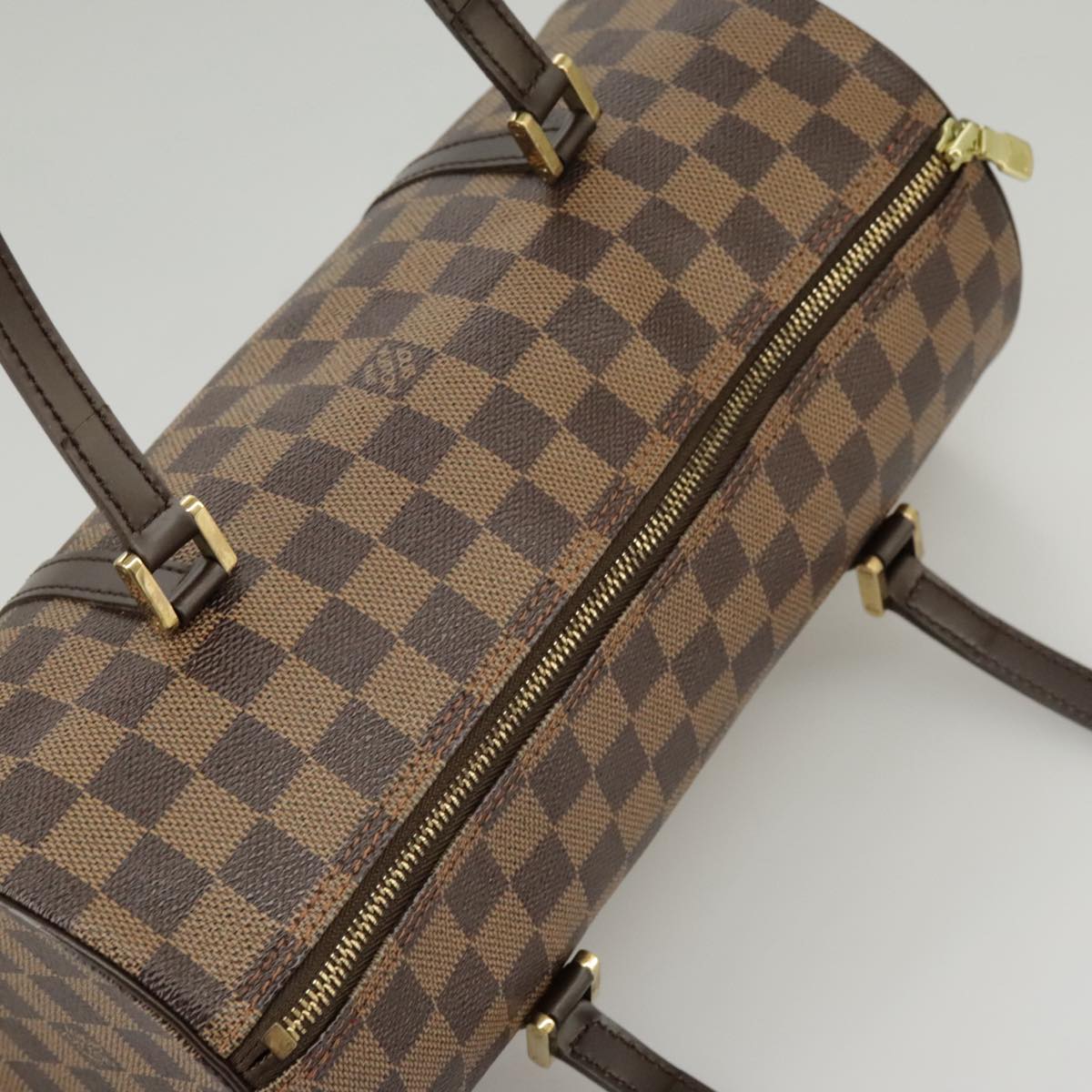 LOUIS VUITTON Damier Ebene Papillon 30 Hand Bag N51303 LV Auth 102216