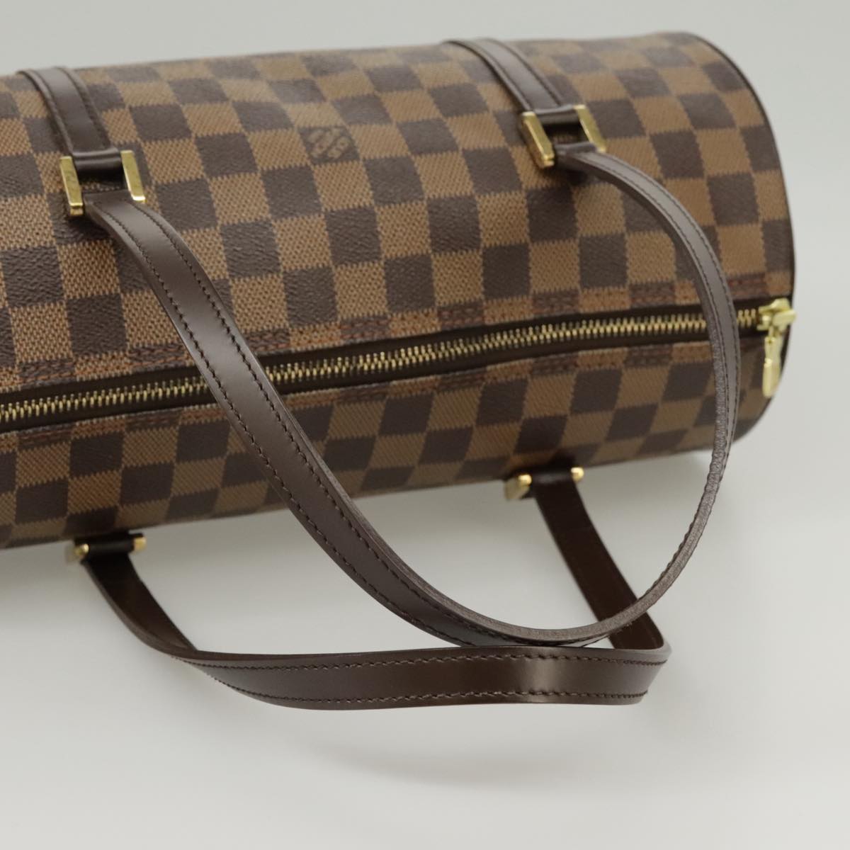 LOUIS VUITTON Damier Ebene Papillon 30 Hand Bag N51303 LV Auth 102216