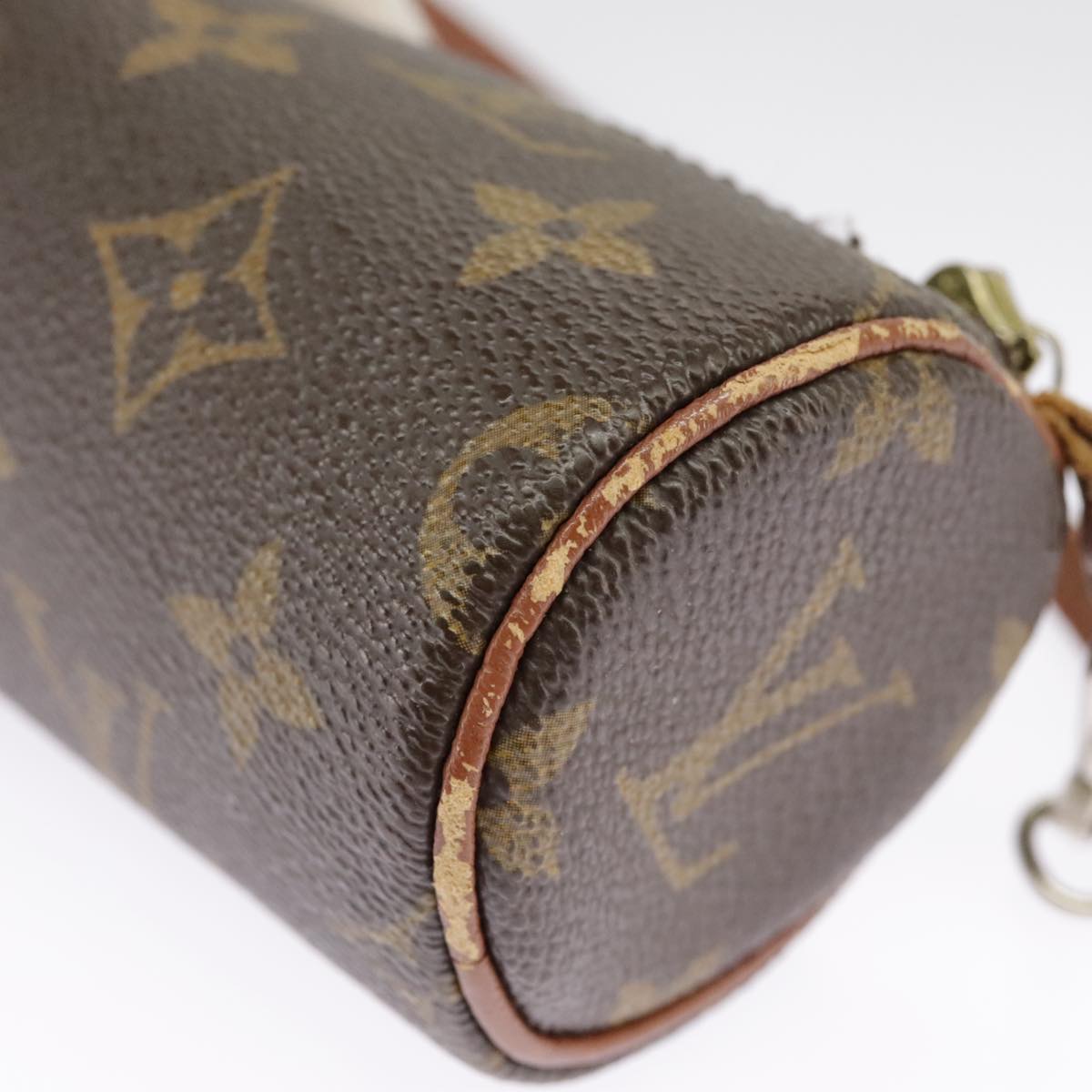 LOUIS VUITTON Monogram Papillon Pouch LV Auth 102218