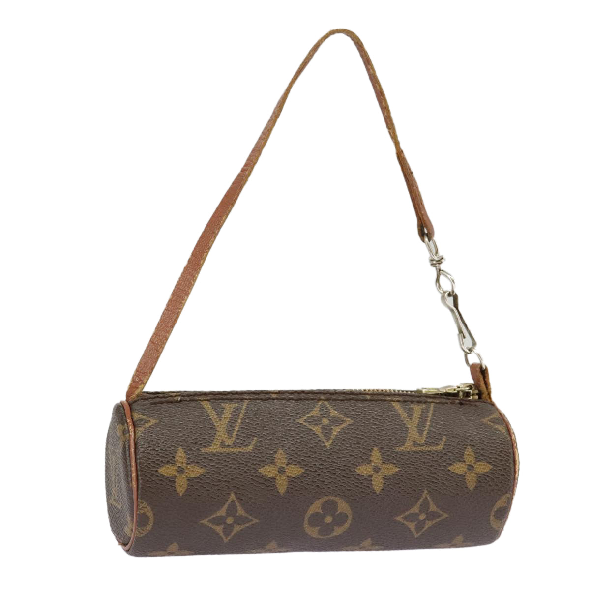 LOUIS VUITTON Monogram Papillon Pouch LV Auth 102218