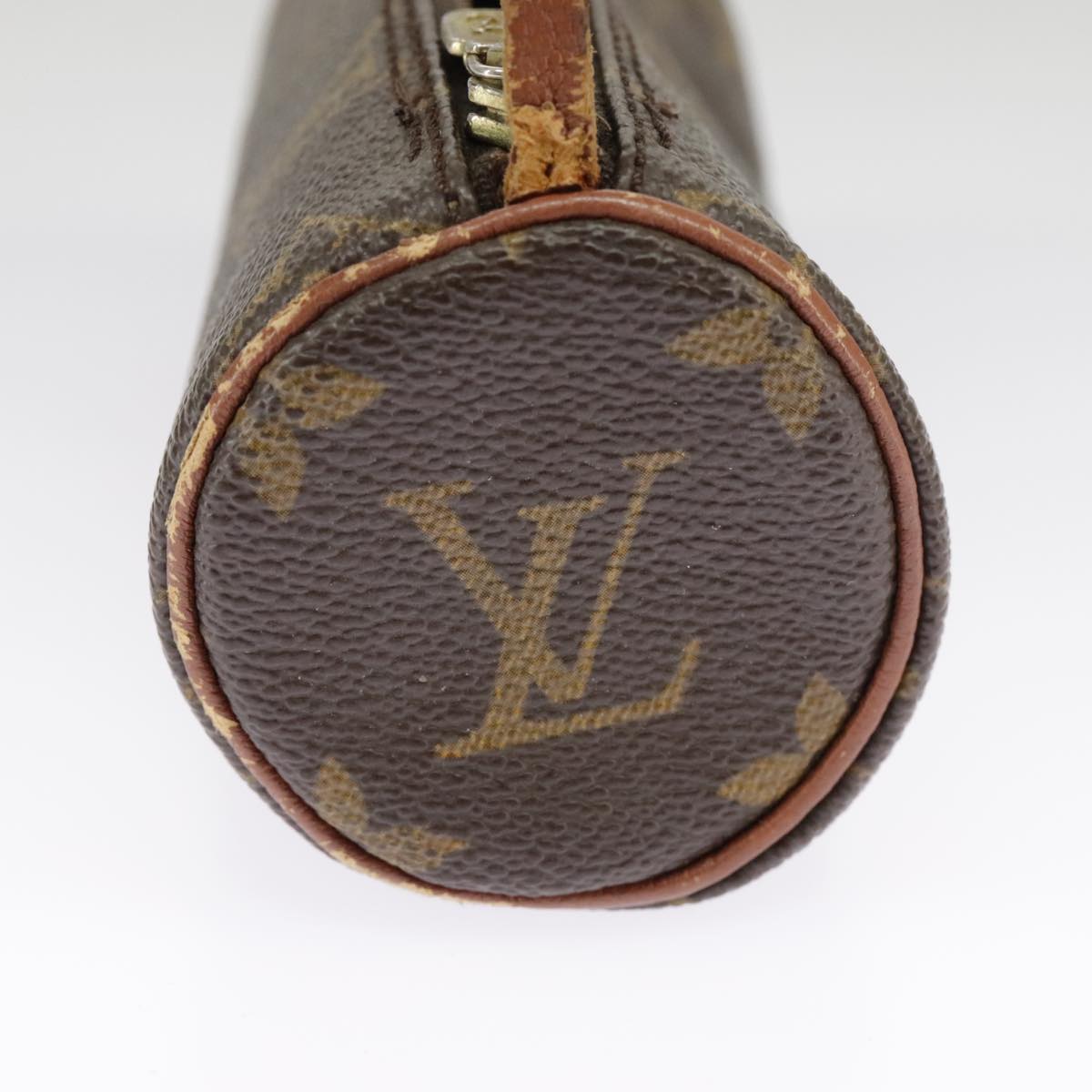 LOUIS VUITTON Monogram Papillon Pouch LV Auth 102218