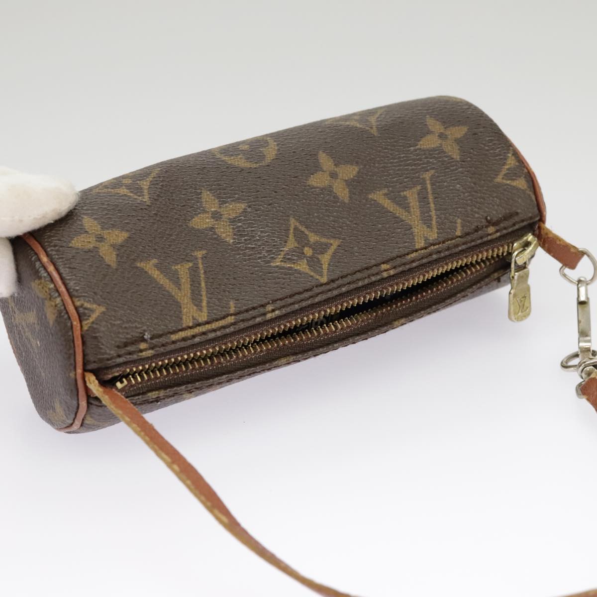 LOUIS VUITTON Monogram Papillon Pouch LV Auth 102218