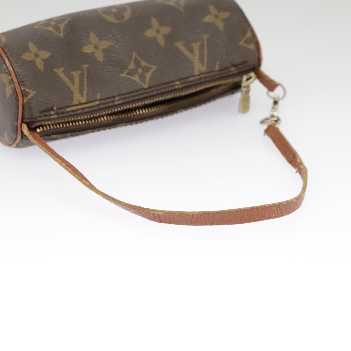 LOUIS VUITTON Monogram Papillon Pouch LV Auth 102218