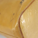 LOUIS VUITTON Monogram Vernis Houston Hand Bag Beige M91004 LV Auth 102224-16