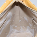 LOUIS VUITTON Monogram Vernis Houston Hand Bag Beige M91004 LV Auth 102224-20