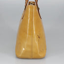 LOUIS VUITTON Monogram Vernis Houston Hand Bag Beige M91004 LV Auth 102224-3