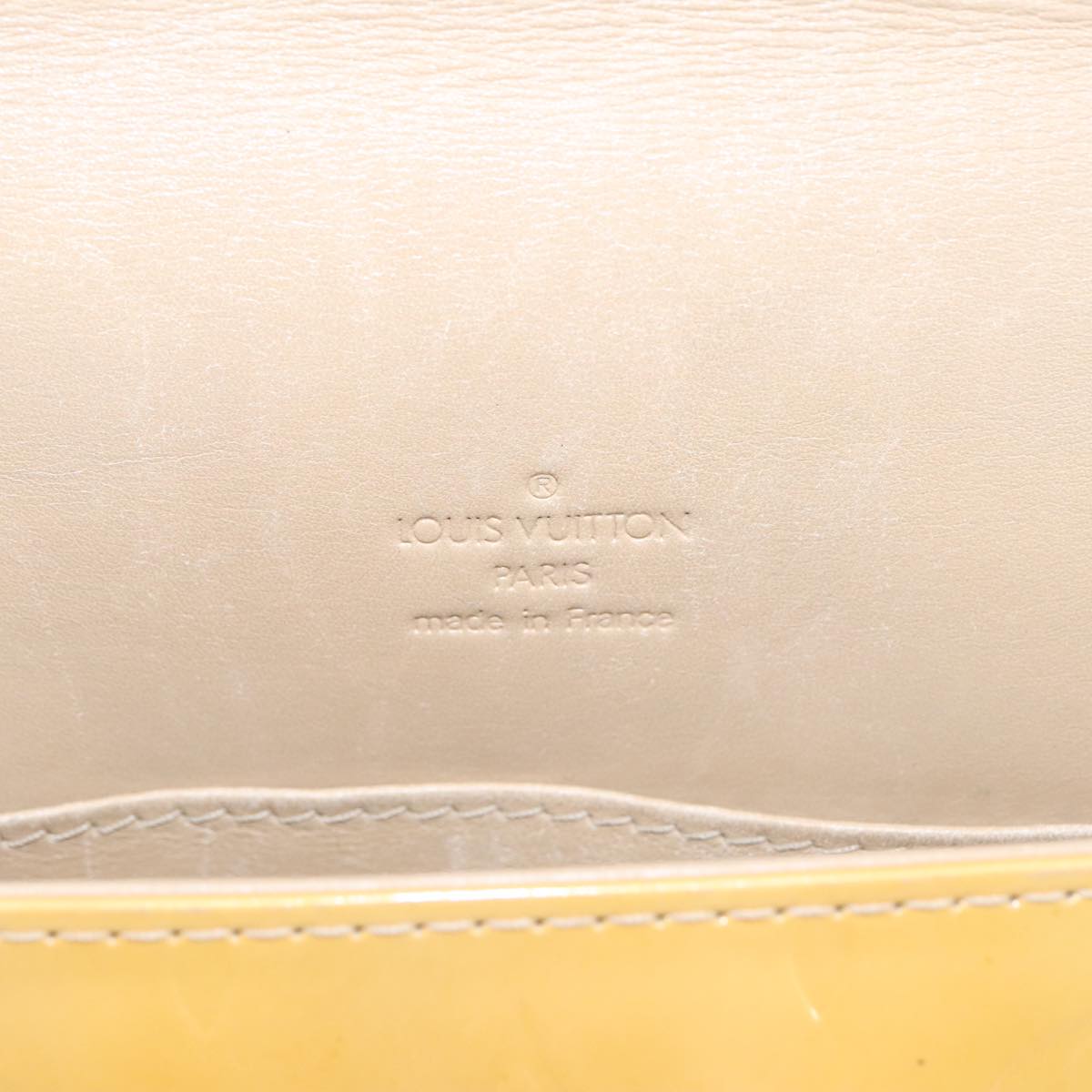 LOUIS VUITTON Monogram Vernis Thompson Street Bag Beige M91301 LV Auth 102225