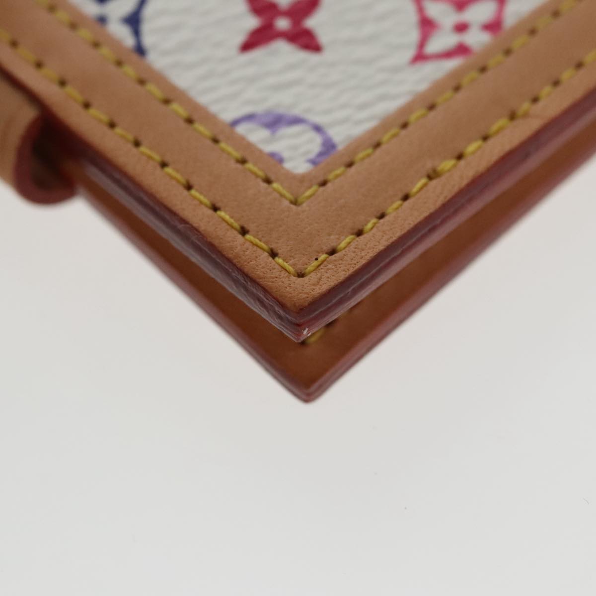 LOUIS VUITTON Monogram Multicolor Porte Photo 2 Frame White M58003 Auth 102237