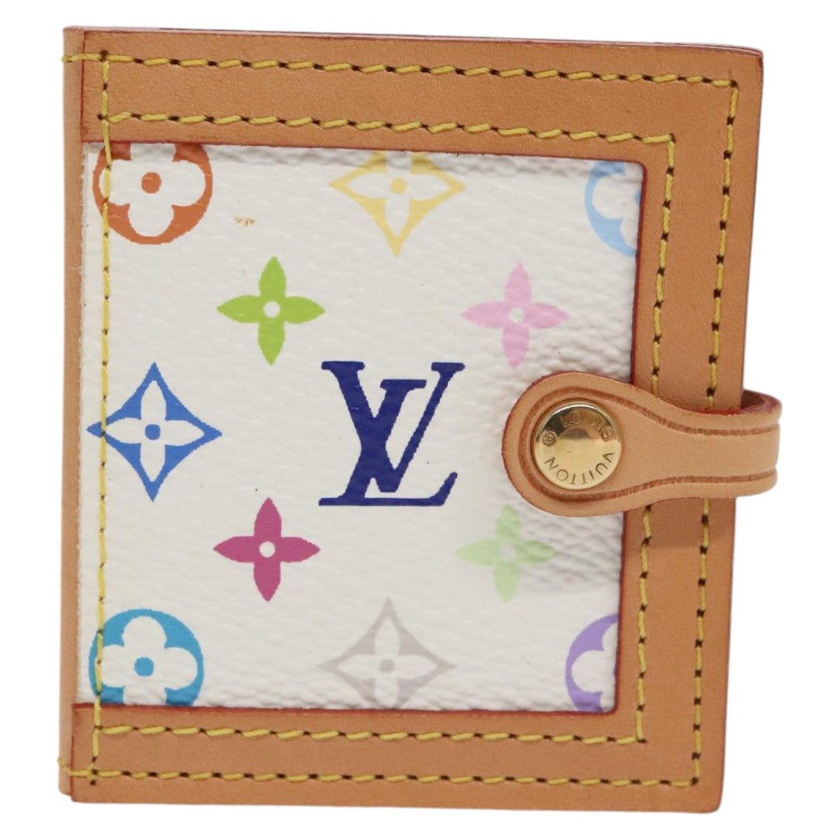 LOUIS VUITTON Monogram Multicolor Porte Photo 2 Frame White M58003 Auth 102237 - 0