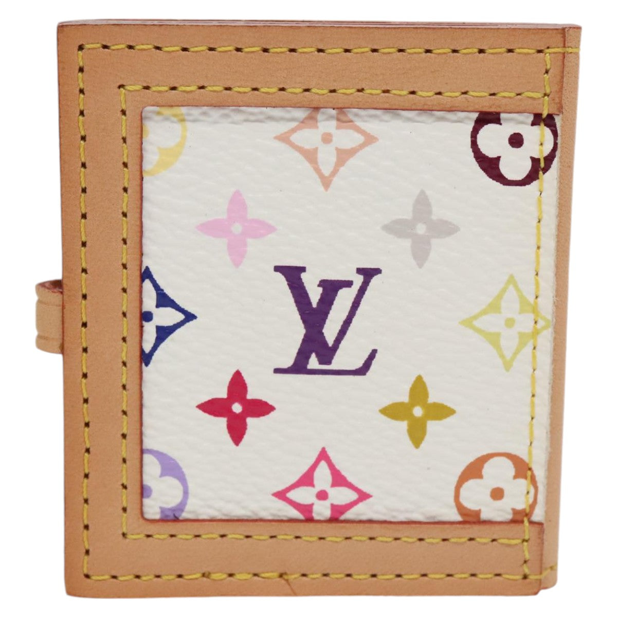 LOUIS VUITTON Monogram Multicolor Porte Photo 2 Frame White M58003 Auth 102237