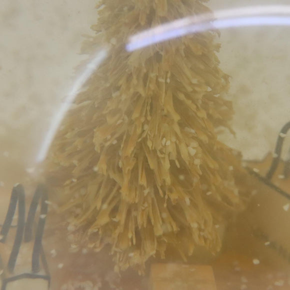 CHANEL Christmas Tree Shopper Snow Globe VIP Only Clear Yellow CC Auth 102238