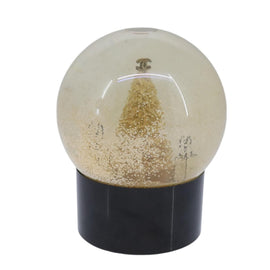 CHANEL Christmas Tree Shopper Snow Globe VIP Only Clear Yellow CC Auth 102238 - 0